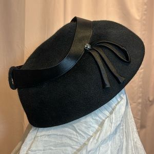 🖤True Vintage Black Ladies Hat